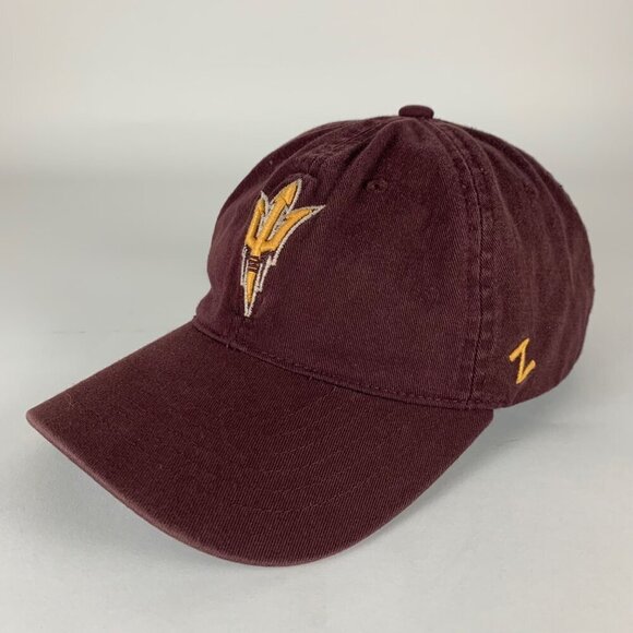 Arizona State Sun Devils NCAA Maroon Zephyr Relaxed Fit Strapback Hat - Picture 1 of 5